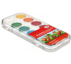 Акварель медовая полусухая «Мультики», 24 цвета, в пластиковой коробке, без кисти