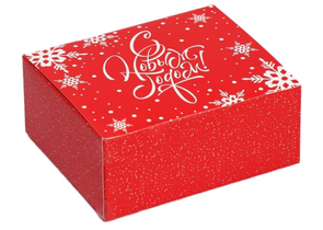 Коробка подарочная складная Sima-Land, 12×10×5 см, «С Новым годом»