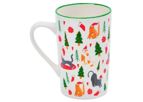 Кружка керамическая Sima-Land, 385 мл, «Новогодние коты»