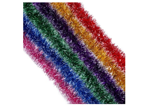 Мишура новогодняя «Иней», d=50 мм, 2 м, ассорти