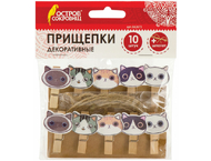 Прищепки декоративные со шпагатом