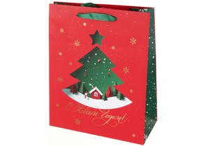 Пакет подарочный новогодний Meshu, 26×32×12 см, Christmas Magic