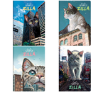 Тетрадь школьная А5, 40 л. на скобе Meshu CatZilla, 145×205 мм, клетка, ассорти Тетрадь школьная А5, 40 л. на скобе Meshu CatZilla, 145×205 мм, клетка, ассорти