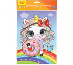 Набор для творчества «Аппликация из пуговиц», 21×29,5 см, «Единорог»