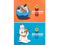 Альбом для рисования А4 «Кошка и котенок» Альбом для рисования А4 «Кошка и котенок»