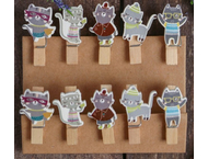 Набор декоративных прищепок «Котята» Набор декоративных прищепок «Котята»