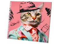 Скетчбук на гребне «Кот» Скетчбук на гребне «Кот»