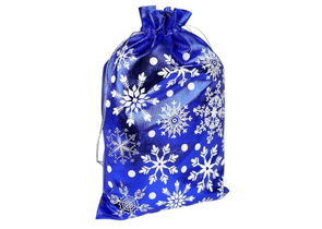 Мешок подарочный из парчи Sima-Land, 20×30 см, «Снежинки»