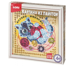 Набор для творчества «Картина из пайеток» Lori, «Котенок с клубком», 4+