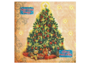 Салфетки сервировочные New Line Fresco, 33×33 см, 20 шт., «Ёлка»