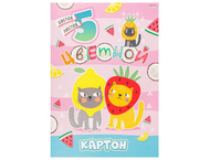 Картон цветной односторонний А4 «Ягодные коты» Картон цветной односторонний А4 «Ягодные коты»